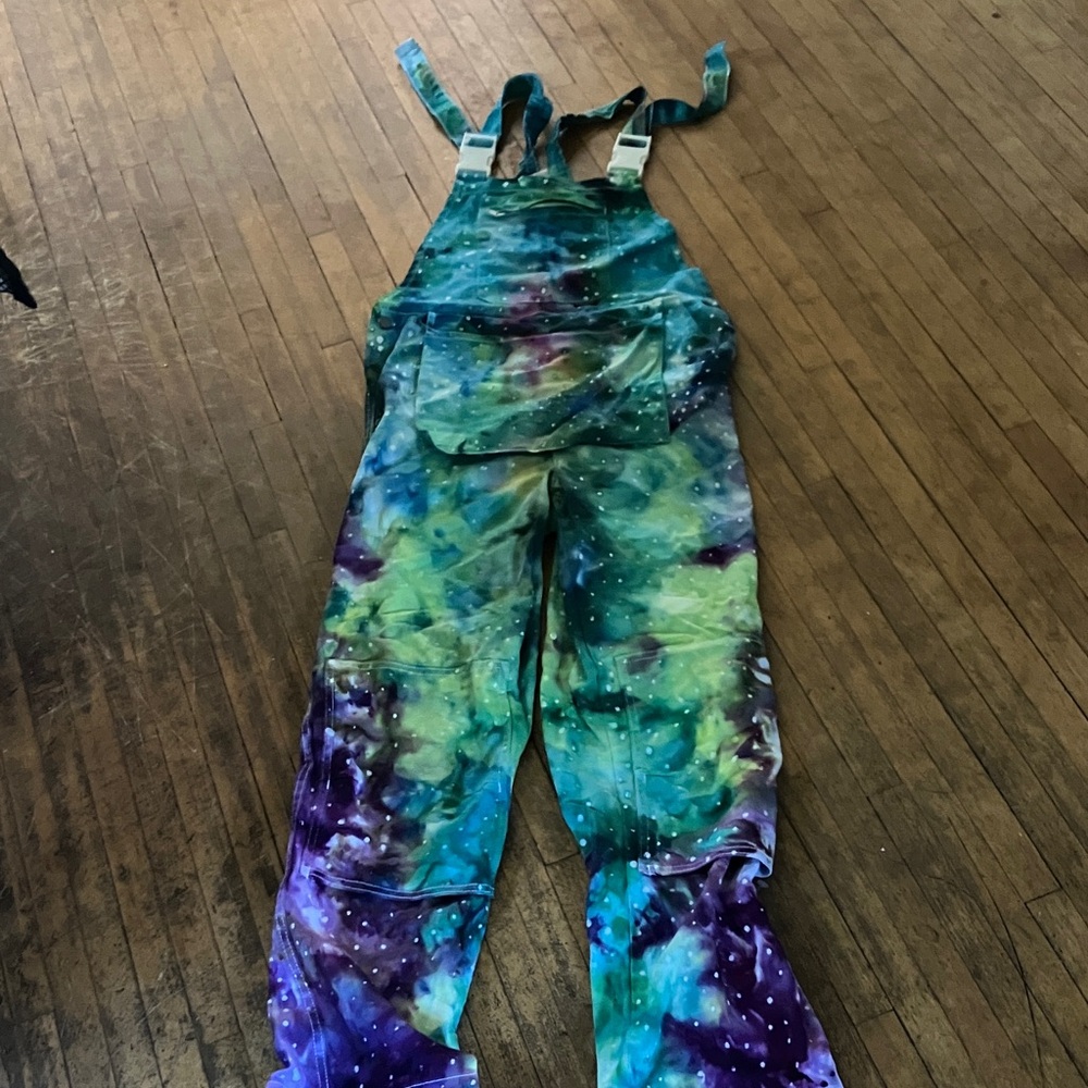 Portwest Tie-Dye Overalls Size Small Hand Dyed!